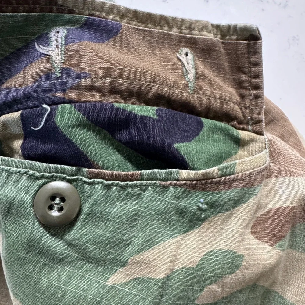 Vtg Propper International Cargo Pants Mens Small Long Camo BDU Military Ripstop